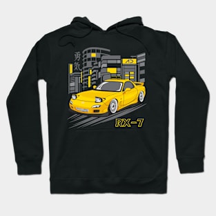 Mazda RX-7 (Yellow) Hoodie